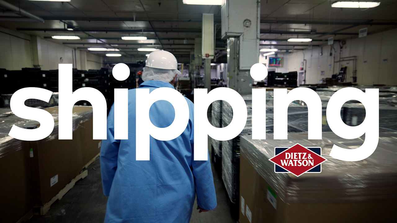 Dietz CEO, Louis, walks us through the Dietz & Watson shipping facilility.