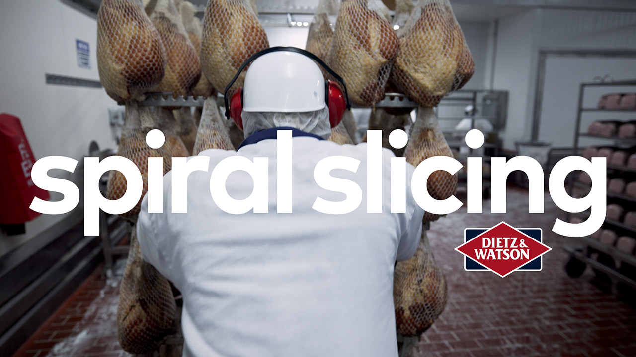 Dietz CEO, Louis, takes us through the slicing facility to learn about spiral slicing.