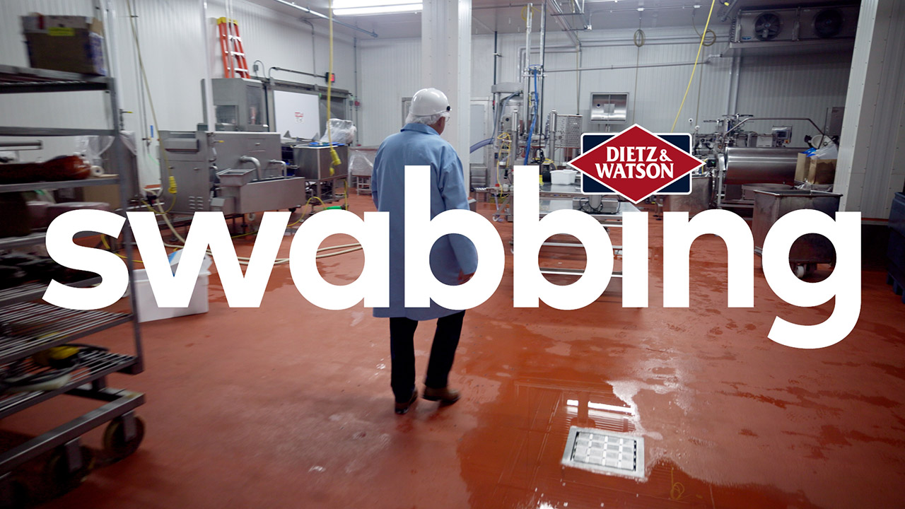 Dietz CEO, Louis, walks us through the swabbing process.