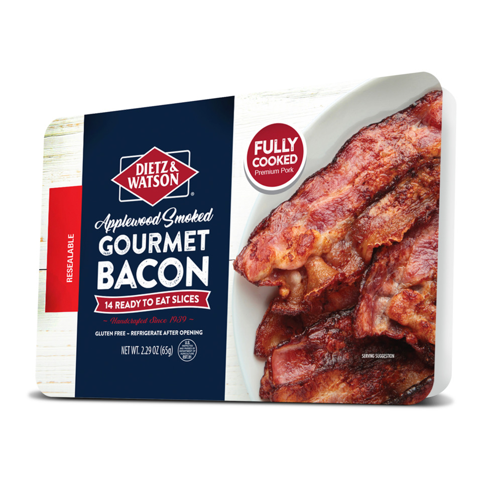 Dietz & Watson Applewood Fully Cooked Bacon