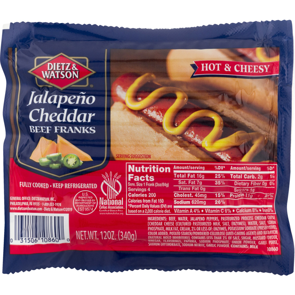 Jalapeno Cheddar Beef Franks