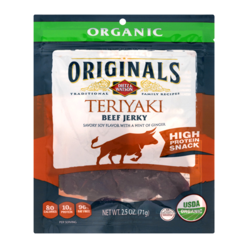 Dietz & Watson Organic Originals Beef Jerky Teriyaki