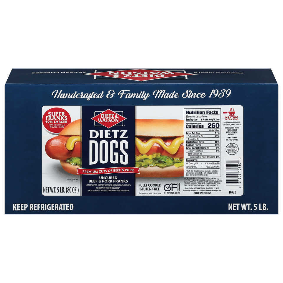 Beef & Pork Uncured Super Franks