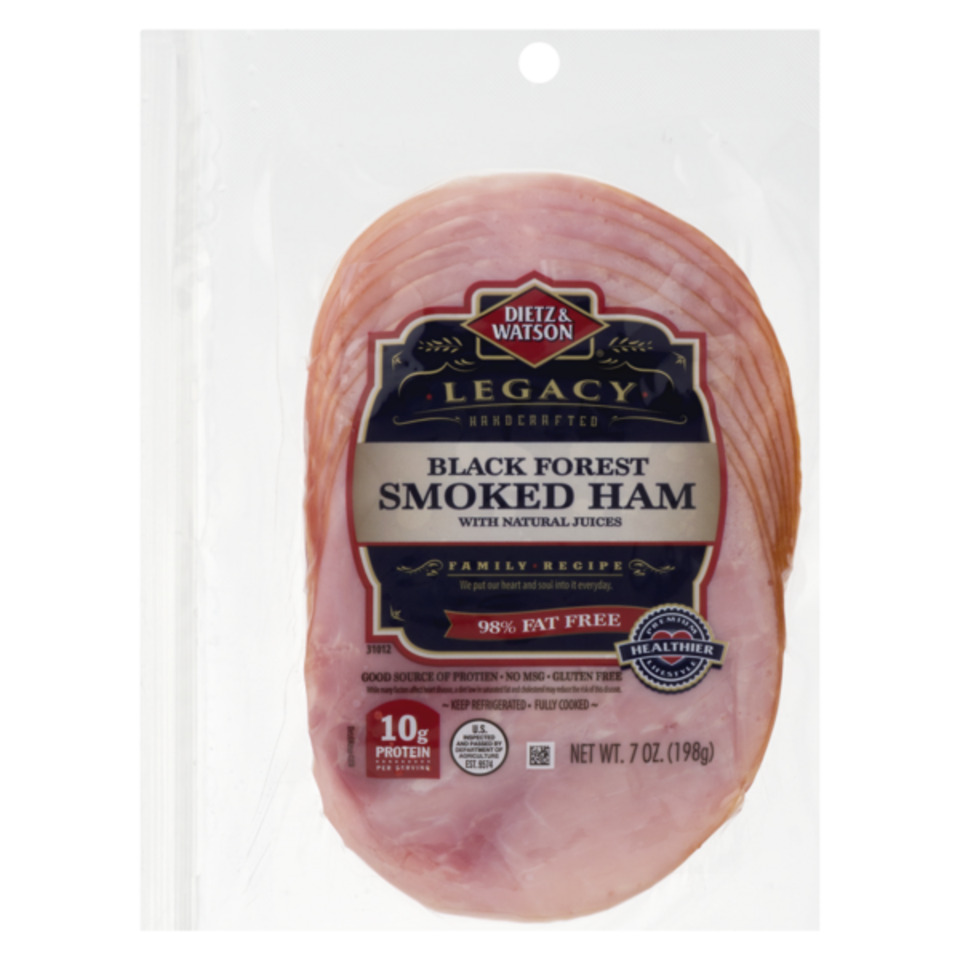 pre-sliced black forest smoked ham