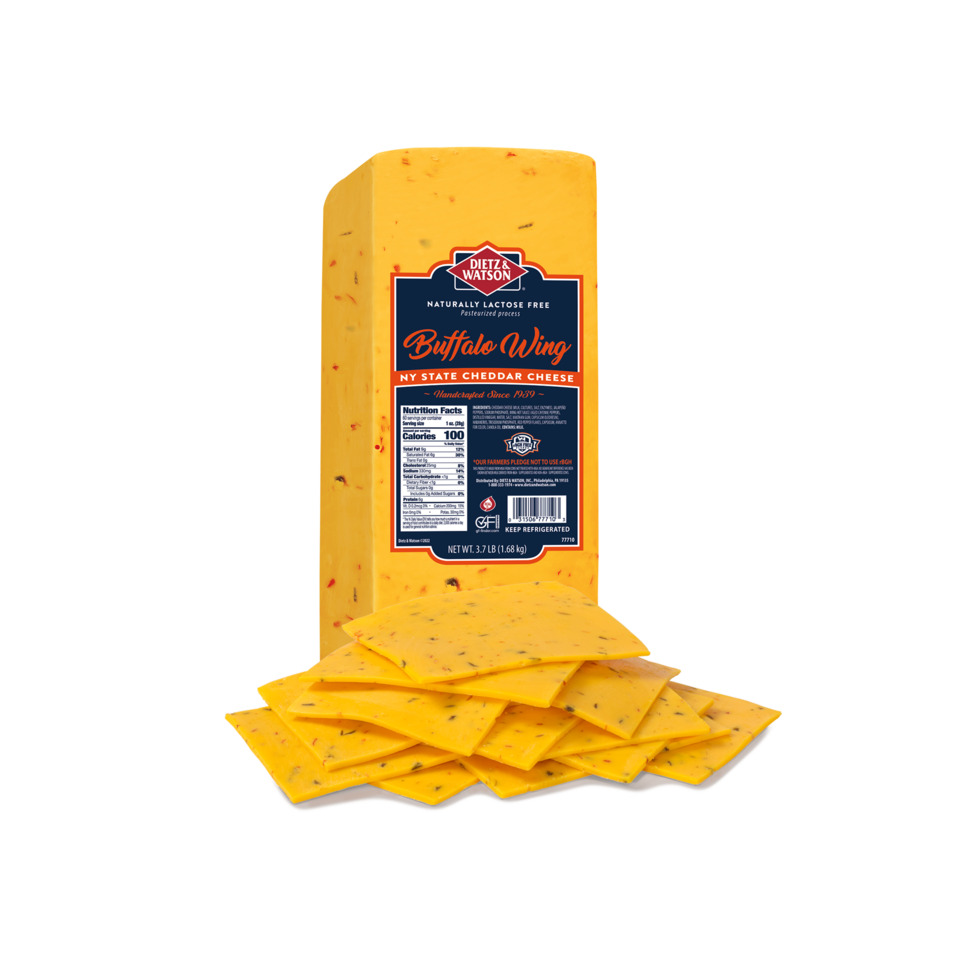 NY State Buffalo Wing Cheddar Cheese 3.7 lb