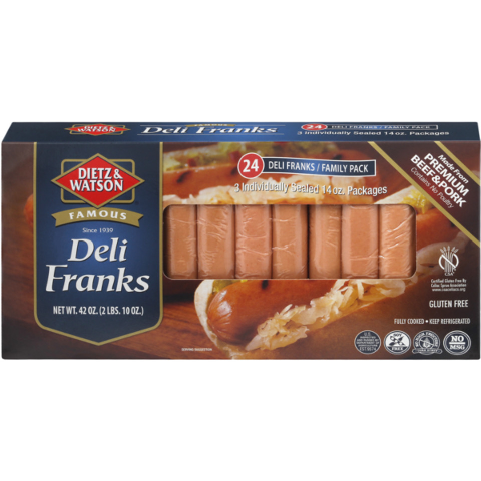 Famous Deli Franks 24 box