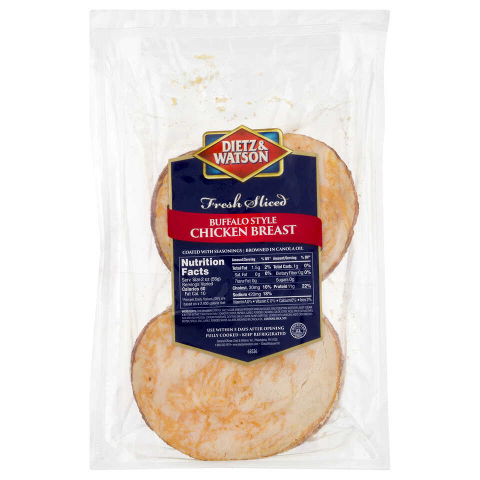 Buffalo Style Chicken Breast, Fresh Sliced