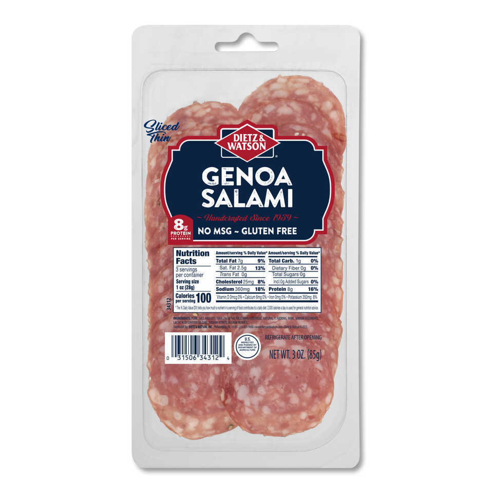 Pre-Sliced Genoa Salami