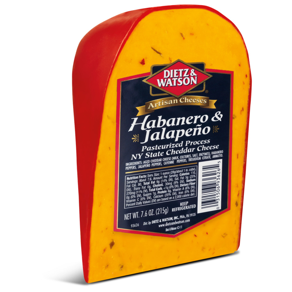 Habanero & Jalapeno Cheese 7.6 oz Package