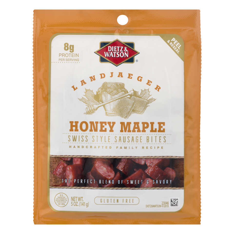 Dietz & Watson Landjaeger Honey Maple Swiss Style Sausage Bites