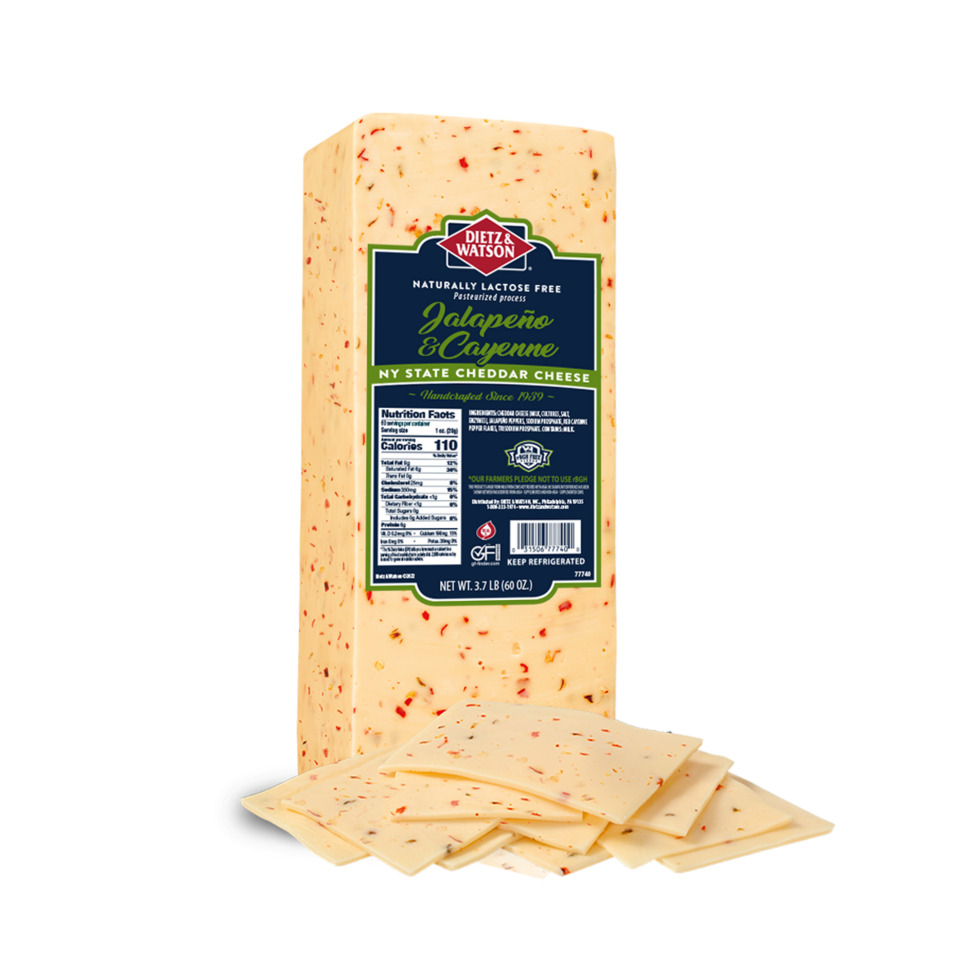 NY State Cheddar Jalapeno & Cayenne Cheese 3.7 lb