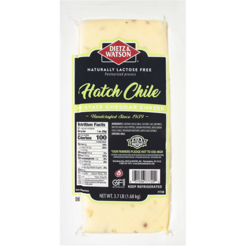 NY State Hatch Chile Cheddar Cheese 3.7 lb