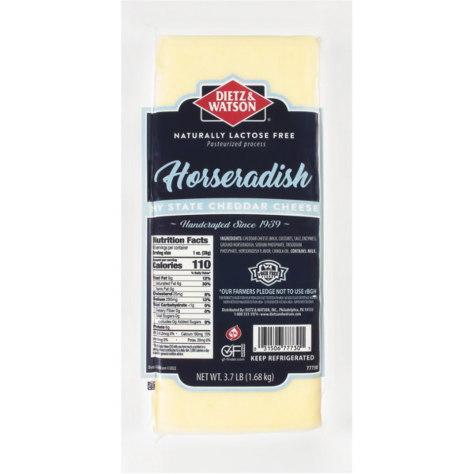 NY State Horseradish Cheddar Cheese 3.7 lb
