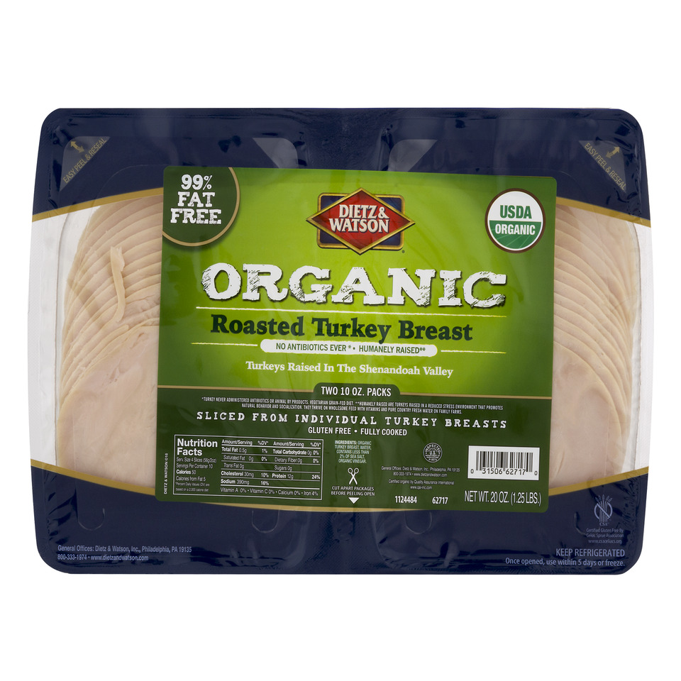Pre-Sliced Organic Roasted Turkey Breast