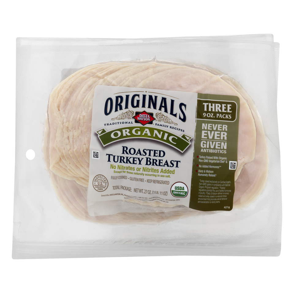 Pre-Sliced Organic Roasted Turkey Breast