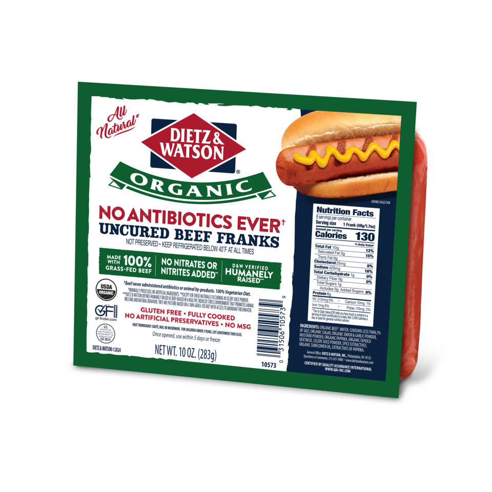 Organic Uncured Beef Franks