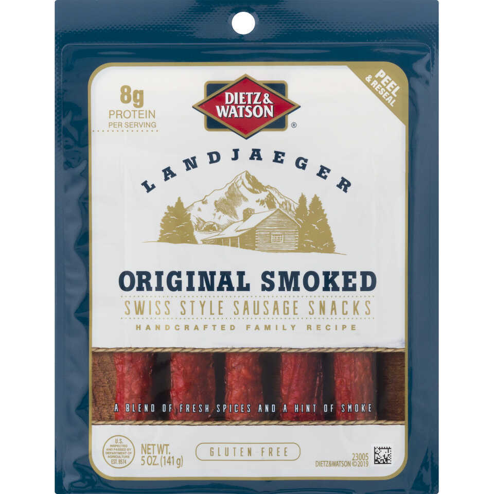 Dietz & Watson Swiss Sausage Snacks Original Smoked