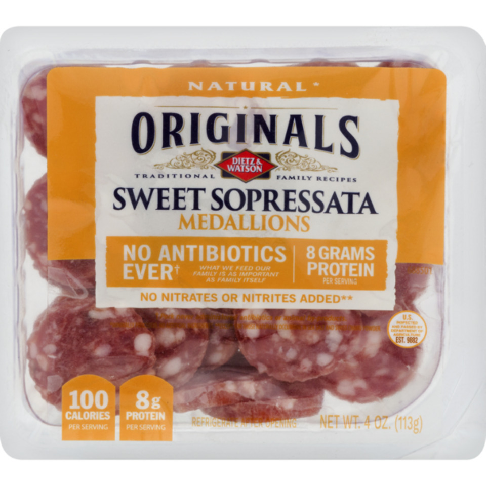 originals sweet sopressata medallions